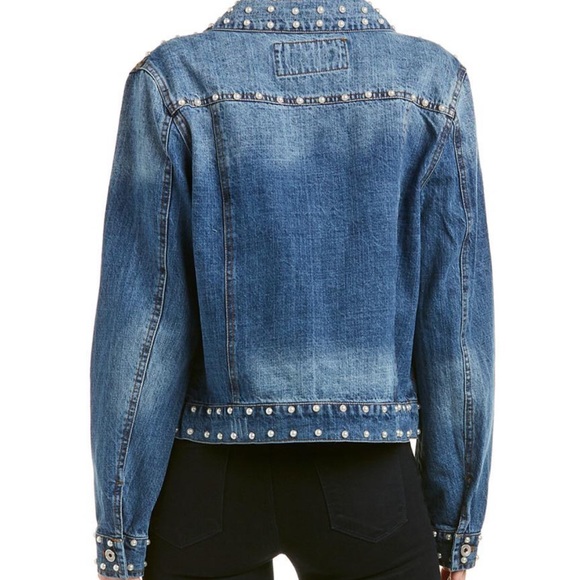 Bagatelle
Women's Blue Pearl Embellished Denim Jacket - Picture 2 of 3